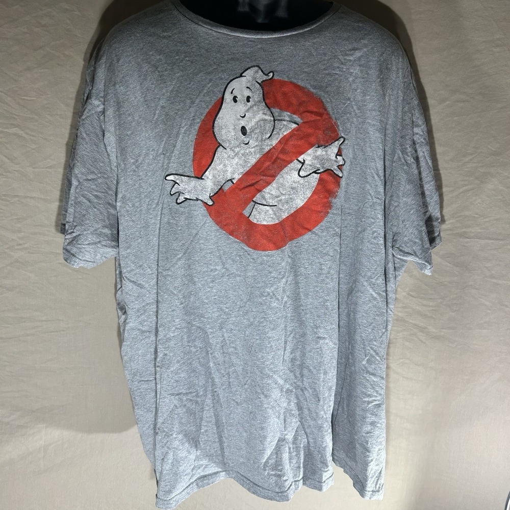 Ghostbusters Iconic Logo Graphic T-Shirt Gray Size 3X